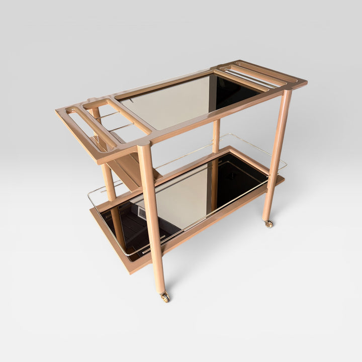 APPLE CINNAMON Lacquered BAR Cart