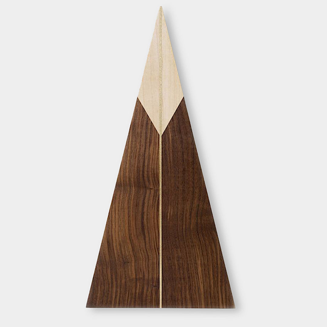 The TRIANGLE Cheese Board by Earl Home is a stylish centerpiece with a triangular design. It is solid walnut and maple featuring a brass spline. Perfect for your cheeseboard or charcuterie spread.