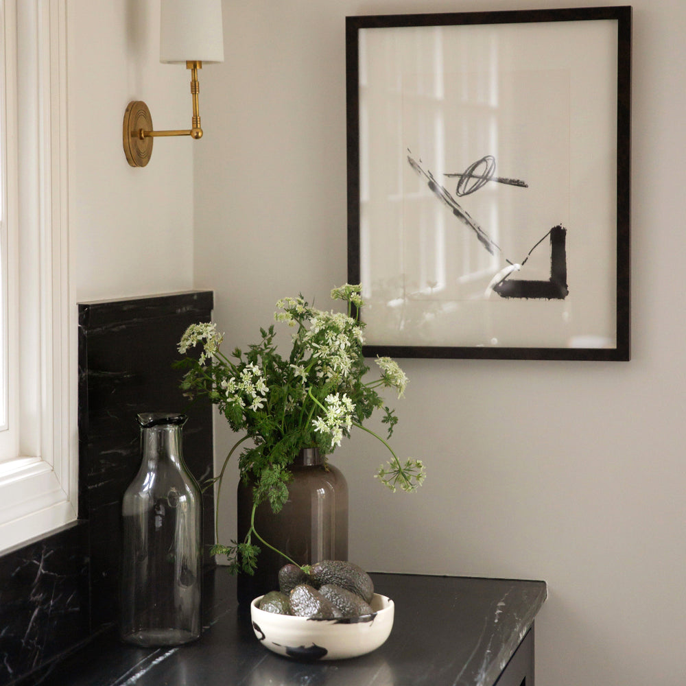 Large handmade ceramic bowl holding avocados. Great Chip bowl or grain bowl. 
