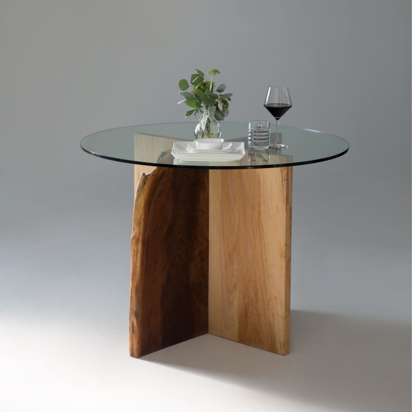 【あーき】X-base Smoked Glass Table あーき】X-base Smoked Glass Table あーき】X-base Smoked Glass